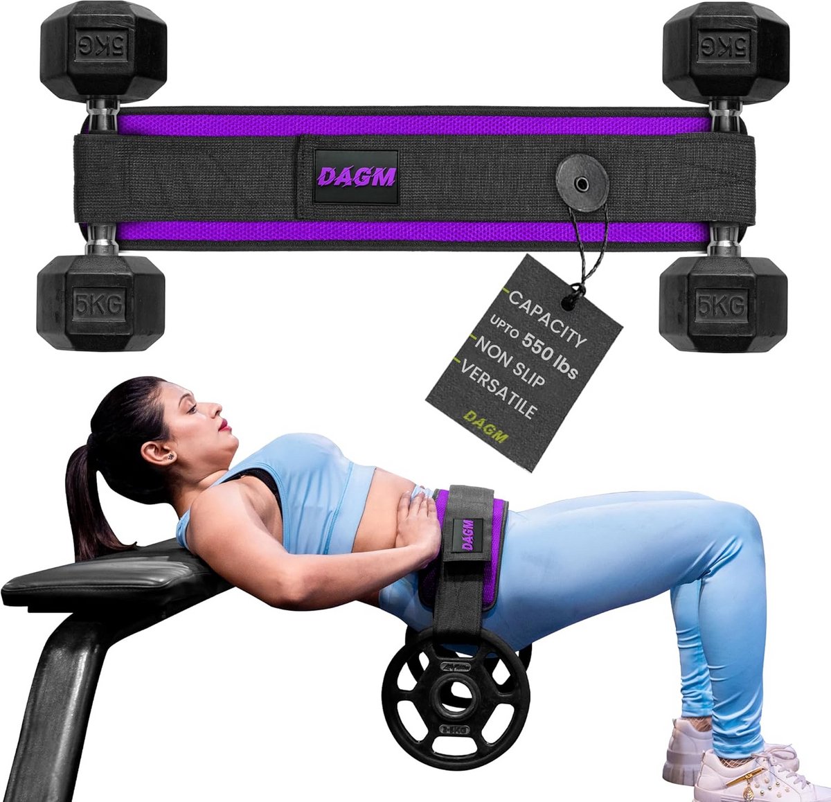 Veilige Hip Thrust Belt voor Krachttraining en Thuis Workout - Antislip en Comfortabel voor Zware Gewichten