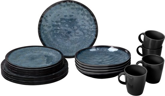 Brunner - Camping Serviesset - Venetian - Lunch Box - 16 delig - Melamine - Vaatwasserbestendig - BPA-vrij — afbeelding 5