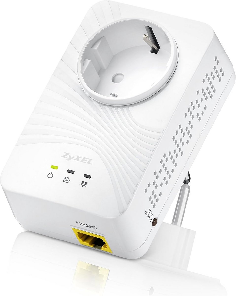 Mini Powerline Ethernet Adapter met Pass-Through Socket (500Mbps)