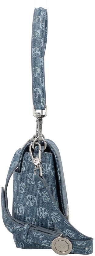 U.S. POLO ASSN. Sac à épaule bandoulière Exotic Flap Crossbody Bag Denim Bleu gris