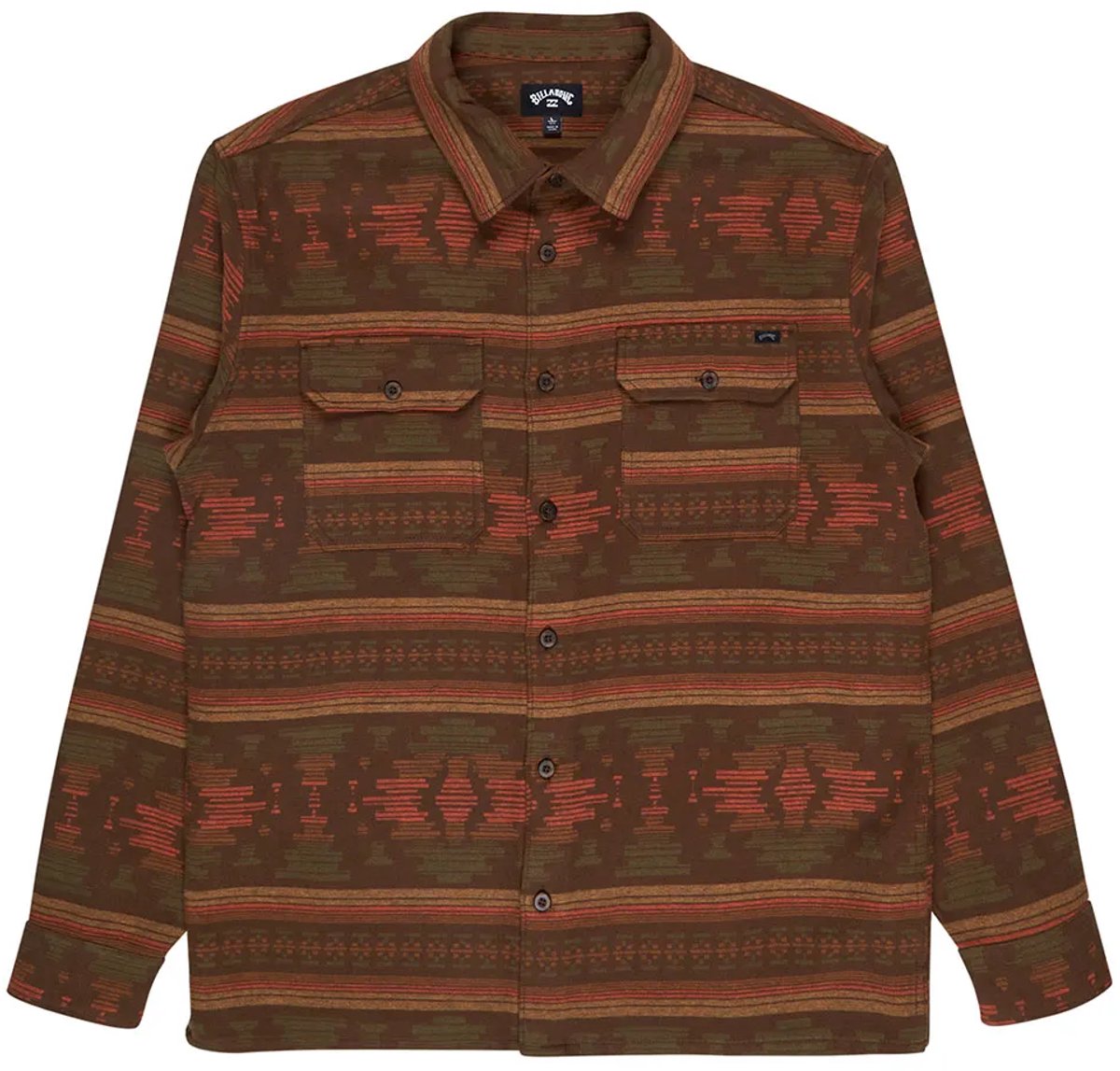 Billabong Offshore Jacquard Overhemd Met Lange Mouwen 2XL Man Dark Cedar
