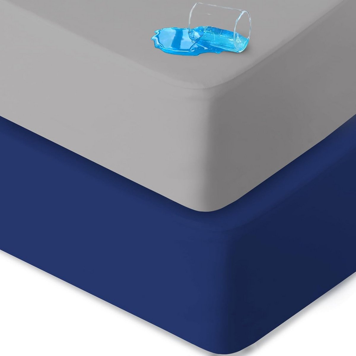 Waterdichte hoeslakens voor kinderbed en boxmatras (2 stuks)