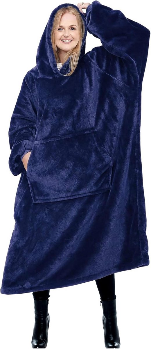 Oversized Hoodie Deken - Super Zacht Pluche Sherpa Draagbare Warme Deken voor Volwassenen en Kinderen
