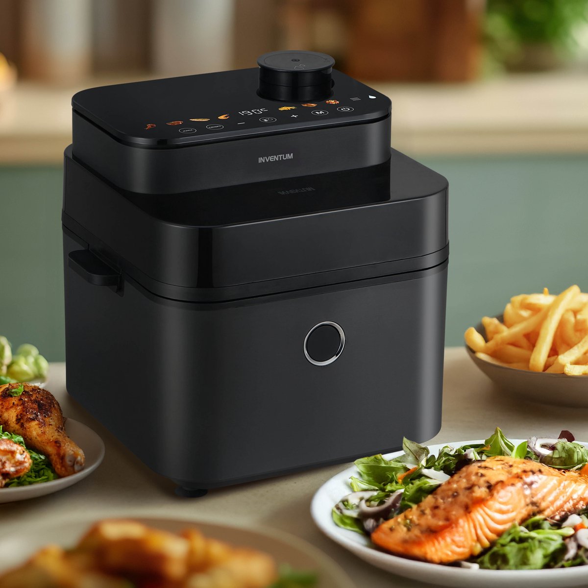 Inventum GF730HLDB Airfryer met Stoomfunctie - afbeelding 2