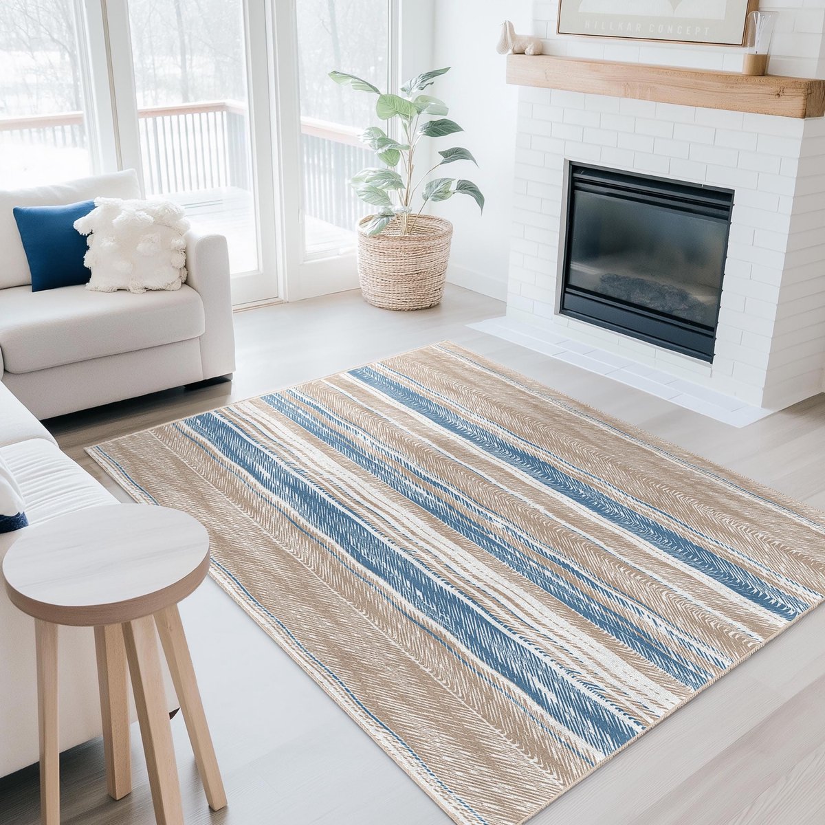 Mila Home - Tapijt Vloerkleed Rechthoek - Wasbaar - Antislip - OEKO-TEX Gecertificeerd - Voor Woonkamer, Slaapkamer, Keuken & Hal -128 3