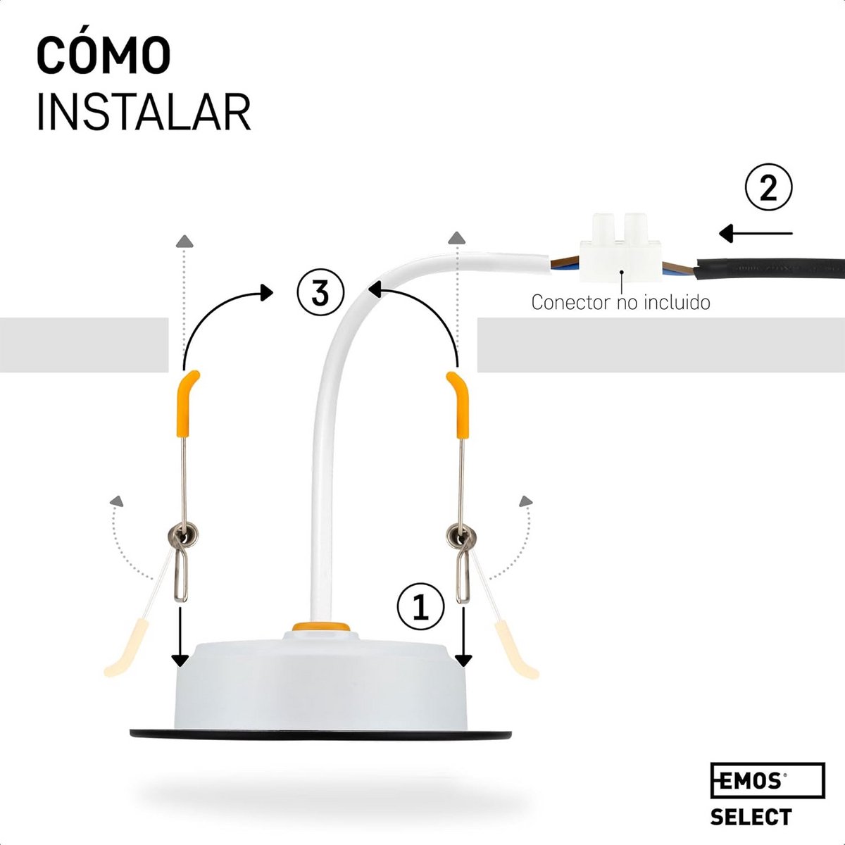 Inbouwspots LED Downlight 5W - Set van 3 - 500 Lumen - 3000K Warm Wit - Waterdicht IP54 -