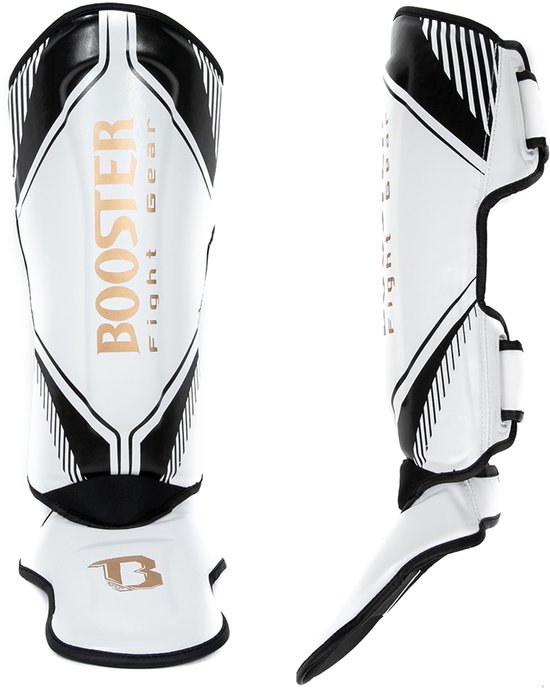 BOOSTER - protège-tibias - BANGKOK SERIES 2 - BLANC/OR/NOIR - TAILLE M