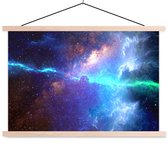 Porte-affiche avec affiche - Affiche scolaire - Espace - Blauw - Vert - 60x40 cm - Lattes vierges