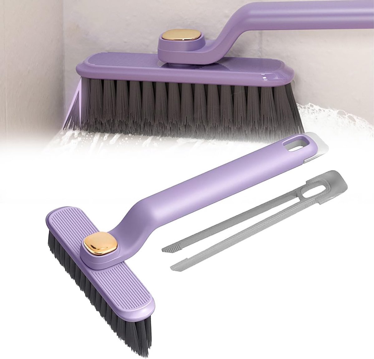Stunq® Complete Reiniging Set: Multifunctionele Borstel met Integrale Zeepdispenser – Voor Efficiënte Reiniging in Keuken en Badkamer