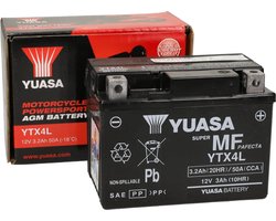 Yuasa Accu Yuasa gel YTX4L-BS Gel 12V 4AH onderhoudsvrij