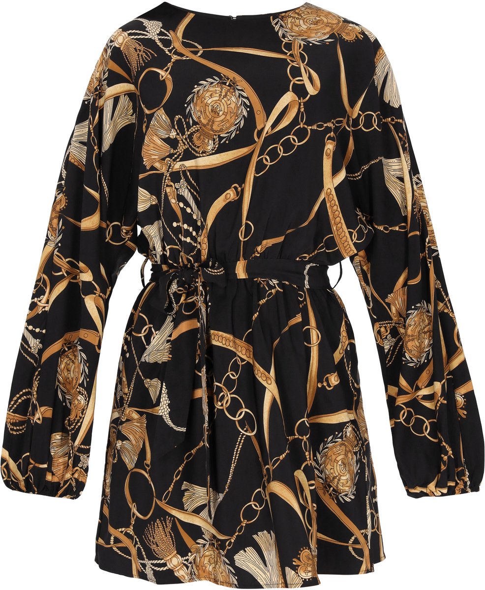 Faina dress black multicolor