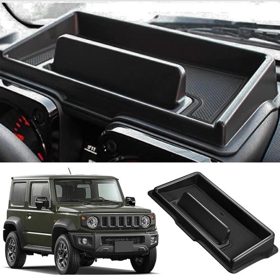 Dashboard Opbergdoos Voor Suzuki Jimny JB64/JB74 (2019-2020) – Telefoonhouder Met Anti-slip Mat En Sterke Kleefstrip