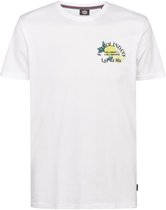 Petrol Industries - Heren T-shirt met rugprint CosmosAzul - Wit - Maat XXXL