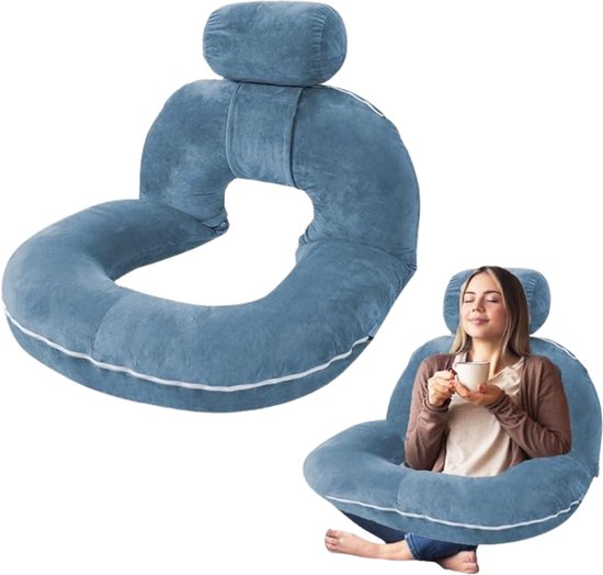 Leeskussens voor rugsteun van het bed/leeskussen, groot lendensteunkussen met arm/afneembare neksteun, comfortabele bedstoelarmkussens voor bedrust, rugsteunkussen om te lezen, ontspannen Leeskussens voor rugsteun van het bed/leeskussen, groot lendensteunkussen met arm/afneembare neksteun, comfortabele bedstoelarmkussens voor bedrust, rugsteunkussen om te lezen, ontspannen