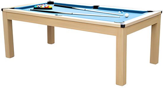 Moduleerbare tafel - Biljart en tafeltennis BALTHAZAR - 213 x 112 x 81.5 cm - Blauw L 213.4 cm x H 81.5 cm x D 111.8 cm van Modu — afbeelding 3