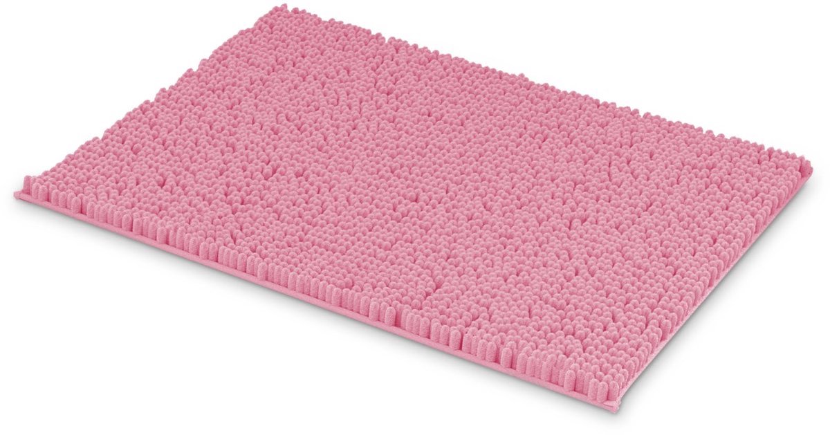 Stunq® Roze Zachte Chenille Badmat 50 x 80 cm met Antislip en Sneldrogend Design