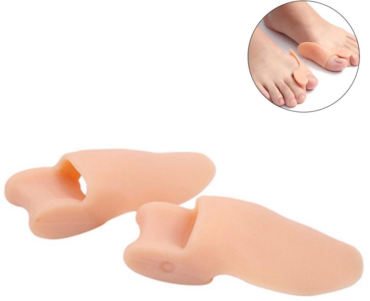 TuseRxln Hamerteen Corrector - Hallux Valgus Grote Teencorrector - Zachte Gel Pads Voor Bescherming En Uitlijning - 2 Stuks - Voor Bunionette Problemen