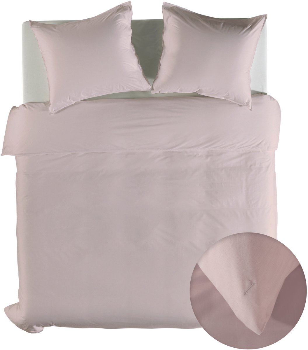 Yellow Dekbedovertrek Katoen Suite Casablanca - Petal Pink - 260x200/220 cm - 100% Katoen - Lits-Jumeaux XL