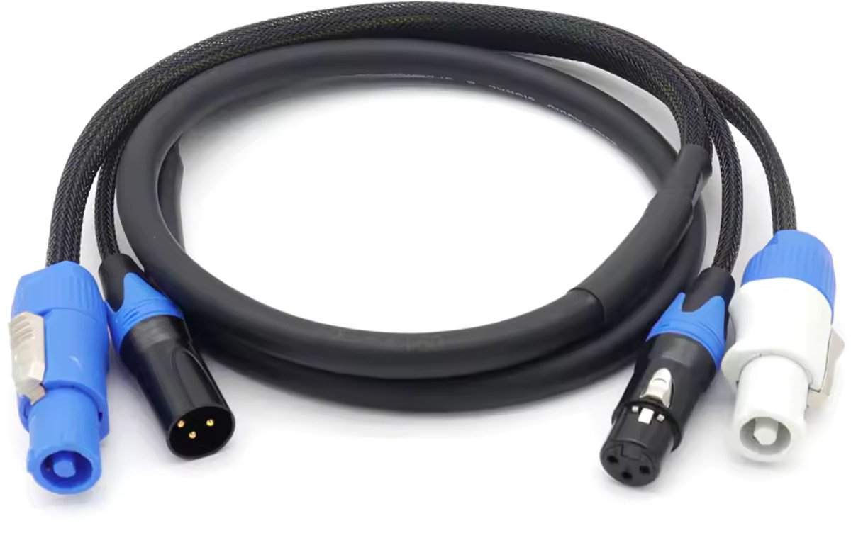 DisGo PowerCON + DMX Combikabel 1,5m