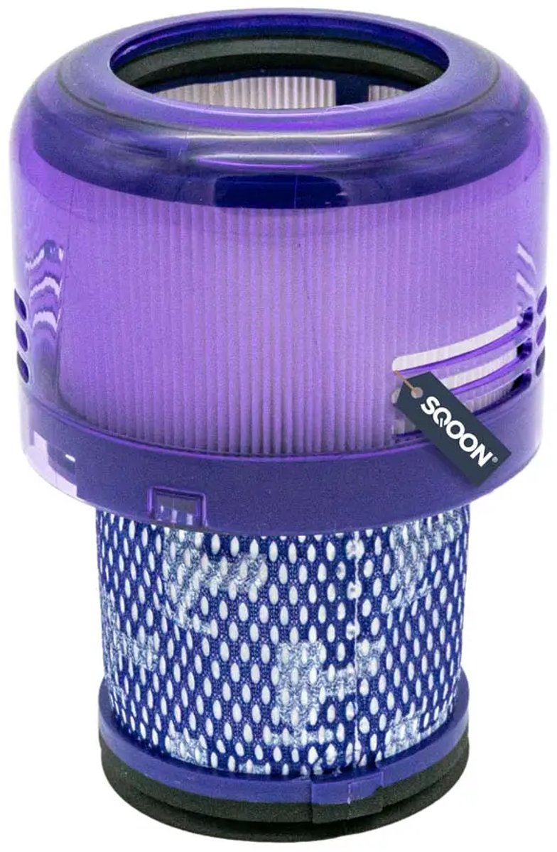 SQOON® HEPA-filter geschikt voor Dyson V11 & V15 - Gelijk aan model: 970013-02 - Wasbaar vervangingsfilter voor optimale stofzuigerprestaties