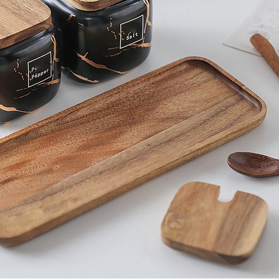 AARDEWERKEN ZOUTVAATJE MET HOUTEN DEKSEL | Zara Home België / Belgique