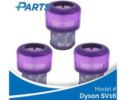Dyson SV16 Filters (3 Stuks, Plus.Parts® alternatief voor 970422-01)