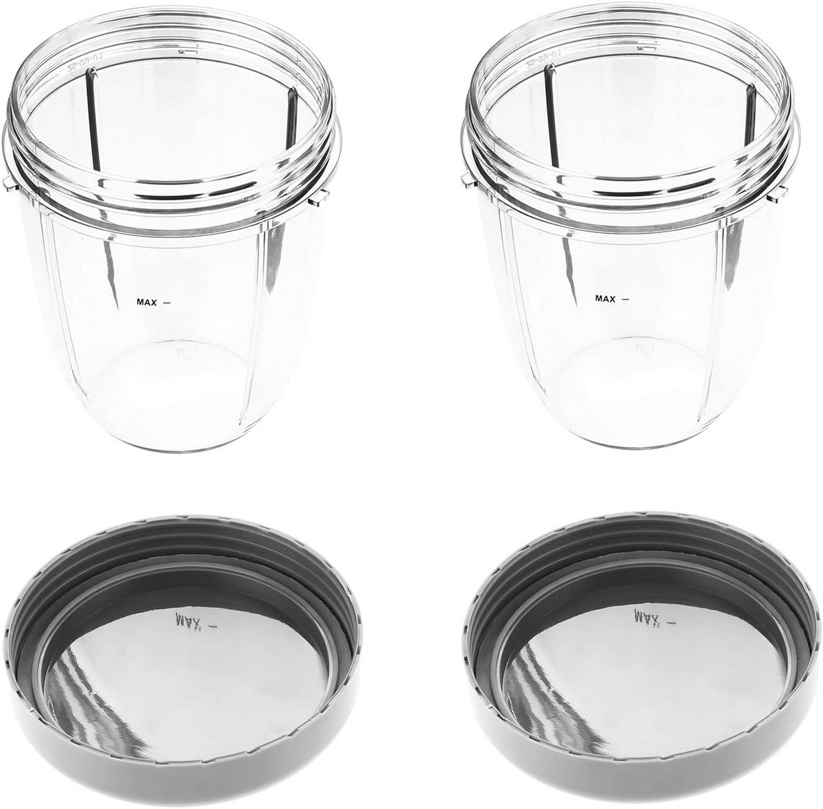 Set van 2 kopjes 18 oz met Deksel voor Blender