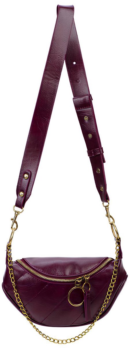 Eko, Bananentas met ketting Zinnia model, Bordeaux