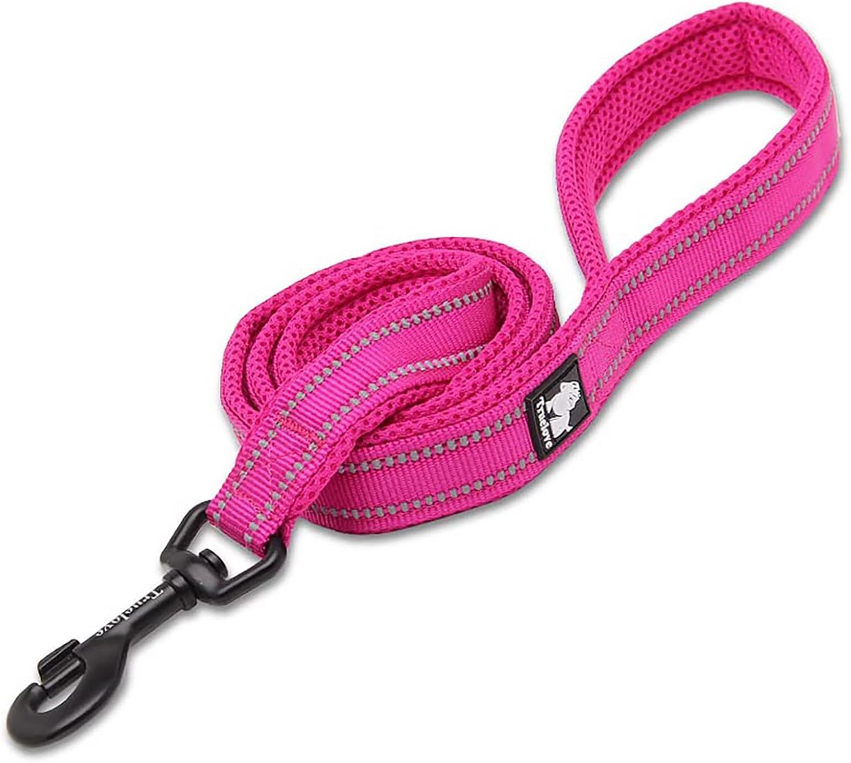 Hondenriem voor puppy's - Gewatteerde en reflecterende wandelriem, 110 cm, veilig touw