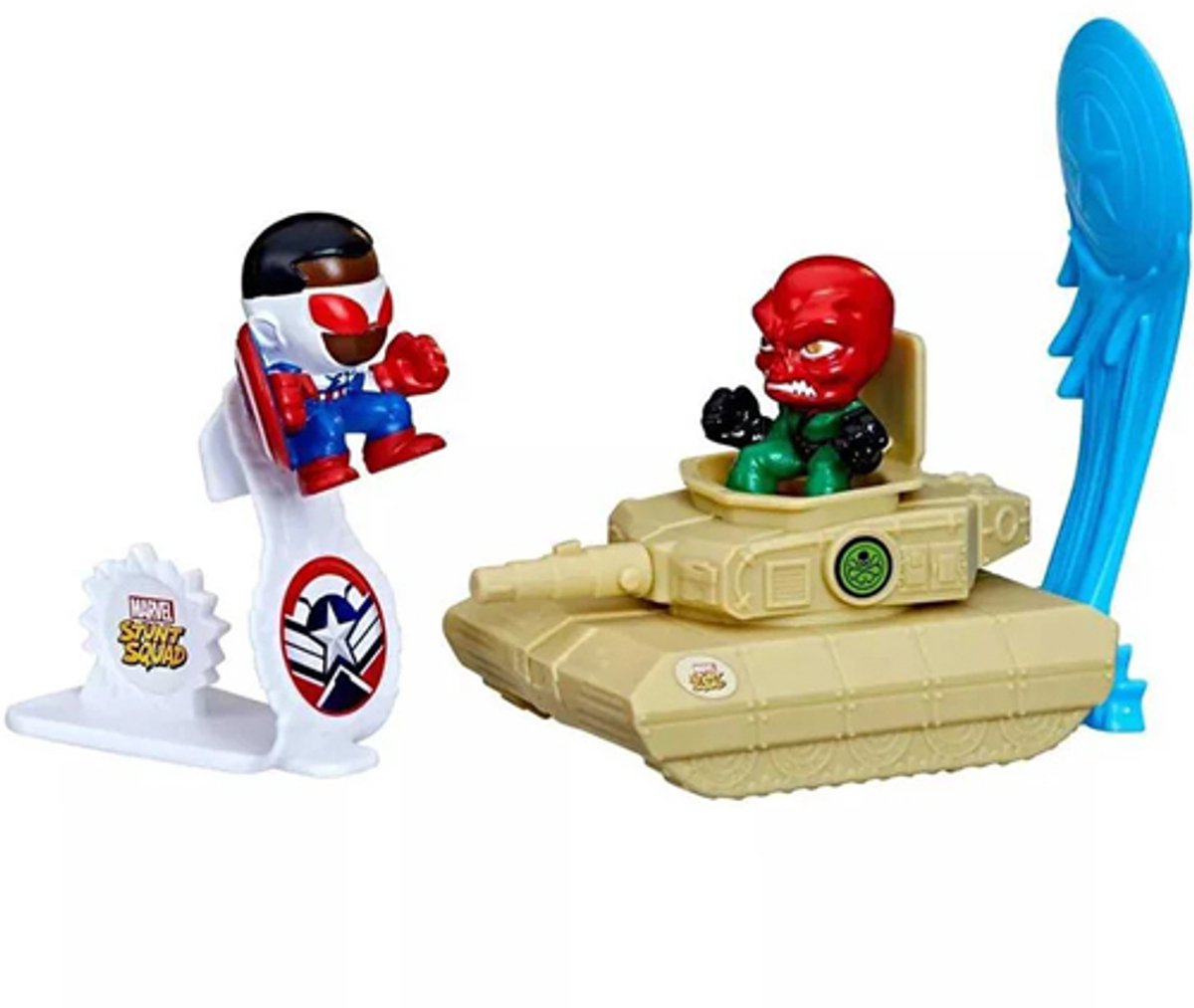 Captain America vs Red Skull Hasbro Stunt Squad Speelset