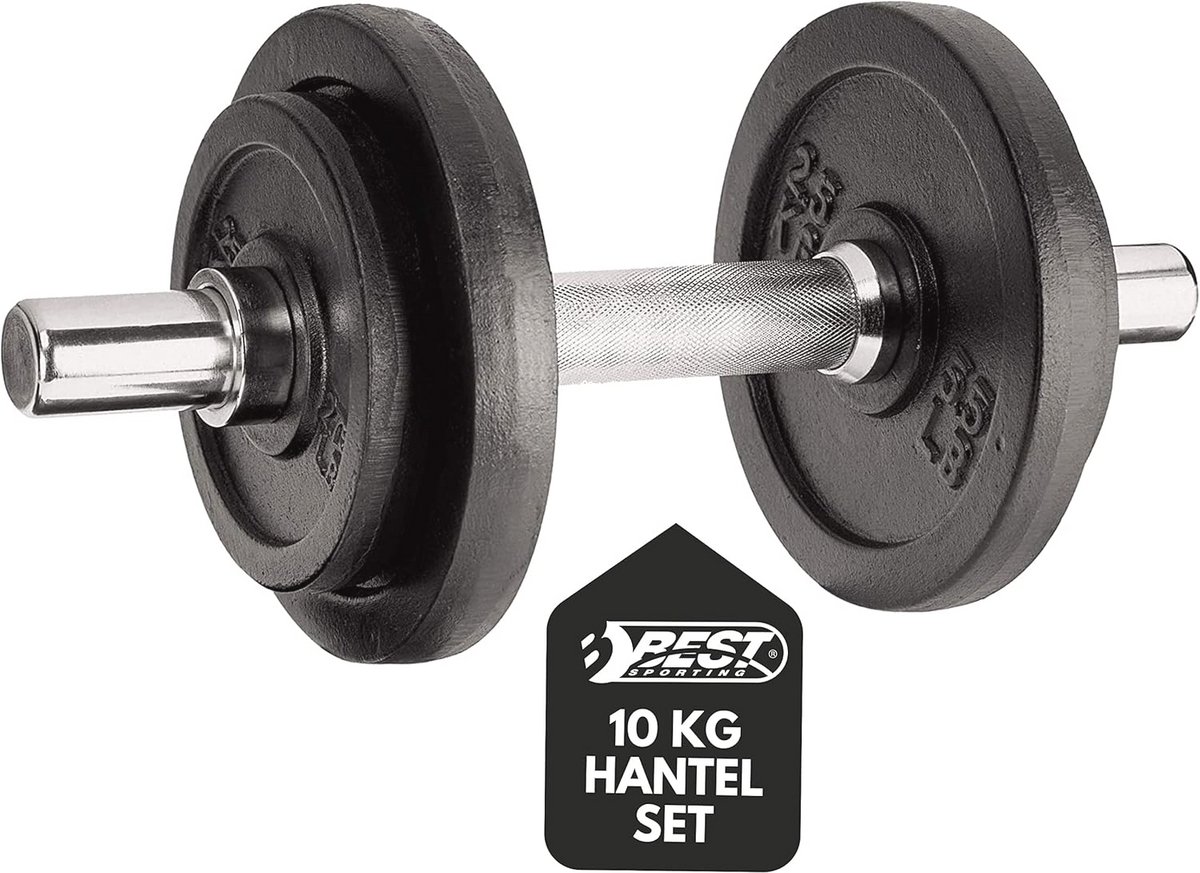 Verstelbare Dumbbellset voor Thuis - Korte Halter van Gietijzer, 10 kg