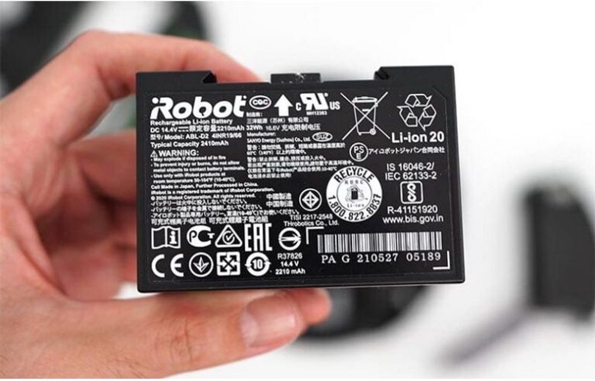 Batterie Pour IRobot Roomba J7 J557840 - 2200mAh 14.4V Li-ion, Neuve