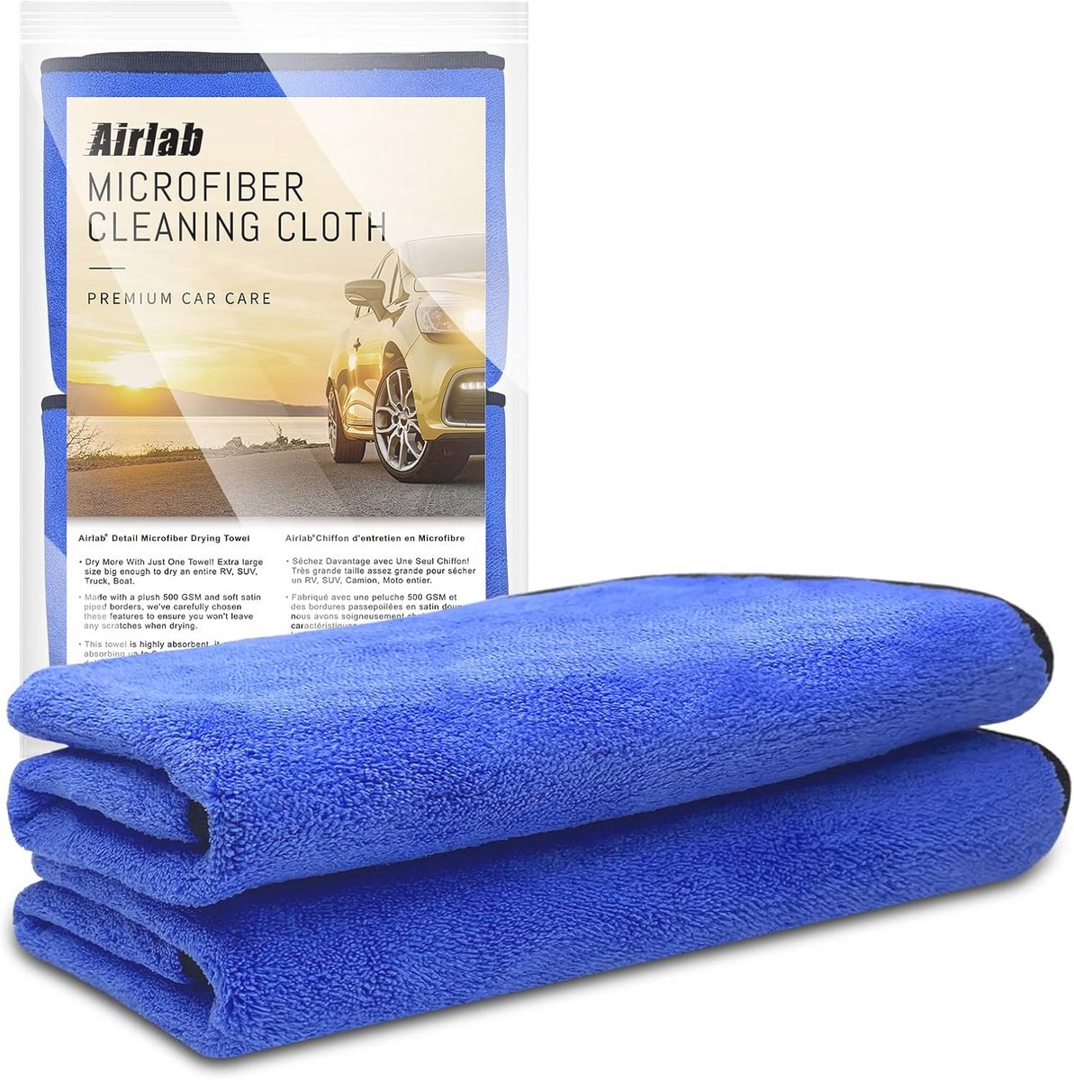 Grote Microvezel Auto Reinigingsdoeken 90x60cm XXL - Zeer Absorberend en Pluisvrij