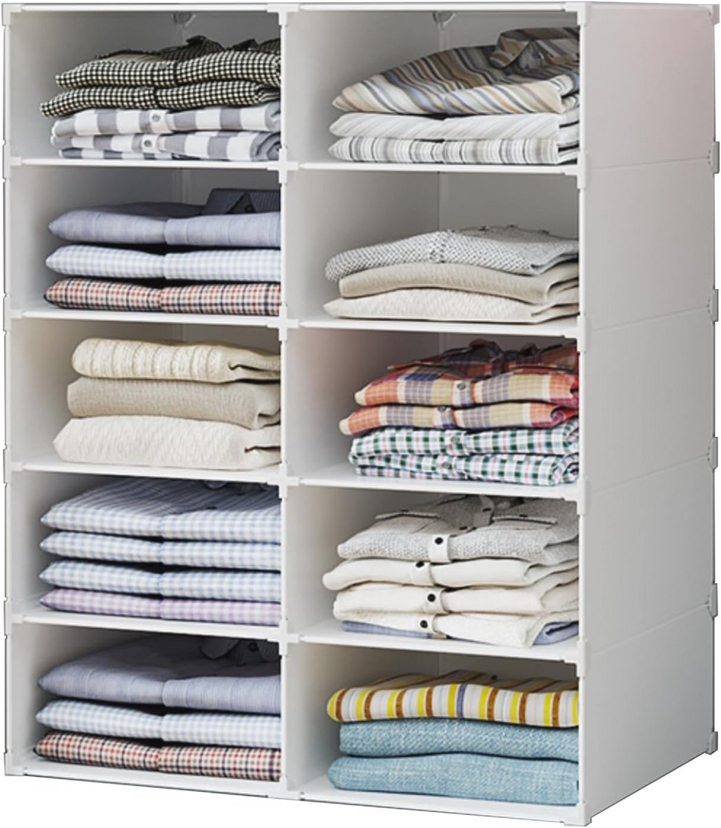 Modulaire Kledingorganizer - Flexibele Opbergoplossing voor Kasten en Ruimtes