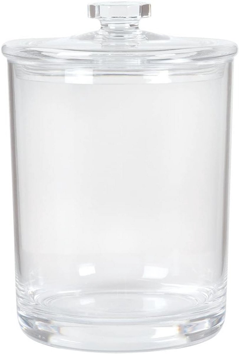 Acryl apotheekpot met deksel - 67 oz opslagcontainer voor badkamer, keuken en kantoor