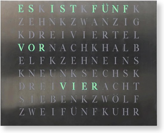Grote 3D-wandklok met LED-verlichting - Decoratieve wandklok met