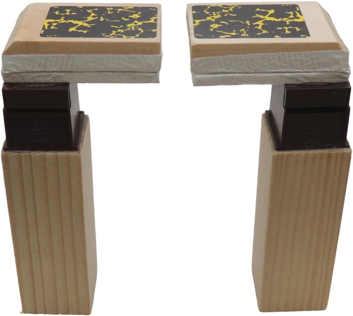 Compleet Balg voor Koekoeksklok - Hout, Maten 65 mm tot 120 mm, Verkocht per Paar