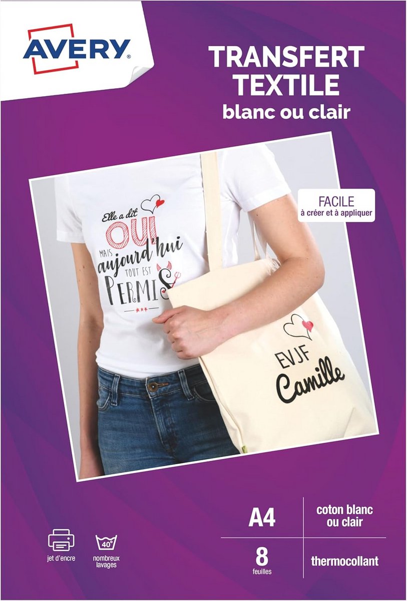 Transferpapier Set voor Textiel en T-Shirts - 8 Vellen Bedrukbaar en Aanpasbaar