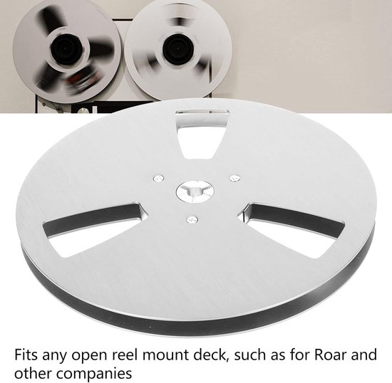 Allecta - Opnamerol voor Open Reel Audio Tape, Aluminium legering, 7 inch, Zilverkleurig — afbeelding 4
