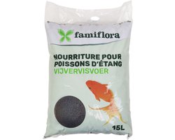 Famiflora Premium Select Steurvoer 15L - 6 mm zinkende korrel - Hoog eiwit & verteerbaar - Voor sterke en gezonde steuren - Zinkende korrels zodat zelfs bodemvissen eenvoudig kunnen eten