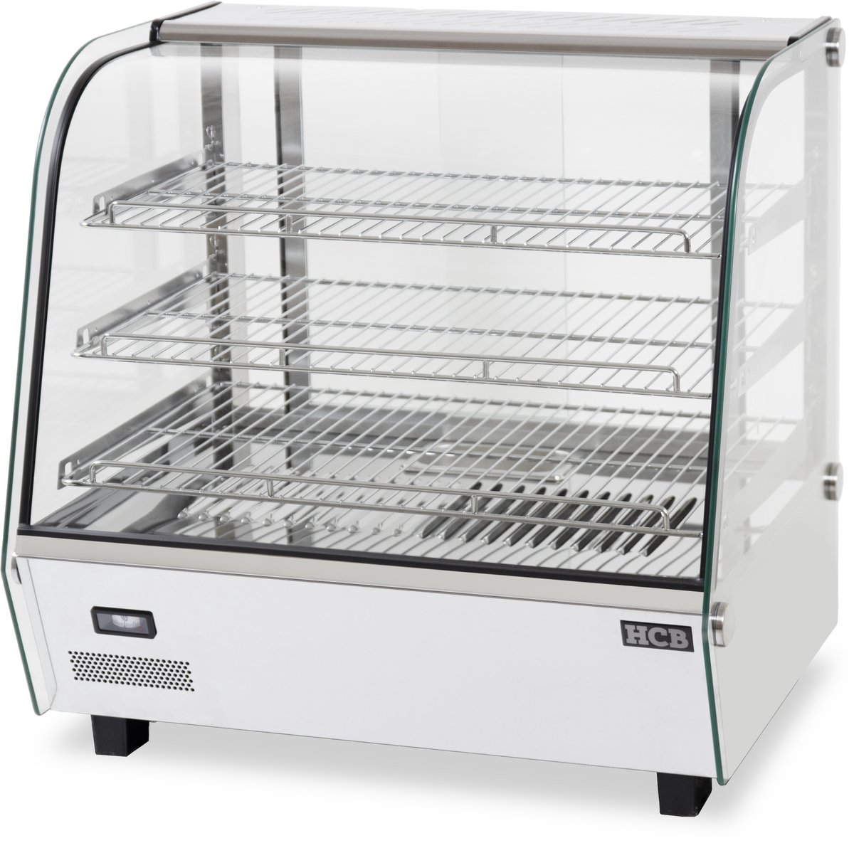 HCB® - Professionele Horeca Warmhoudvitrine - 120 liter - 230V - RVS / INOX - 56.8x67.8x67 cm (DxBxH) - 48 kg - 3521