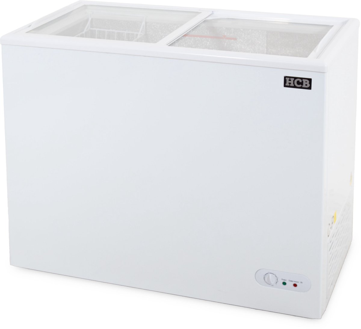 HCB® - Professionele Horeca Vriezer - Vrieskist met schuifdeksel - 197 liter - 230V - ABS - Diepvries koffer - 52.5x96x84 cm (DxBxH) - 30 kg - 1427