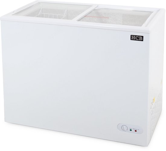 HCB® - Professionele Horeca Vriezer - Vrieskist met schuifdeksel - 197 liter - 230V - ABS - Diepvries koffer - 52.5x96x84 cm (DxBxH) - 30 kg - 1427