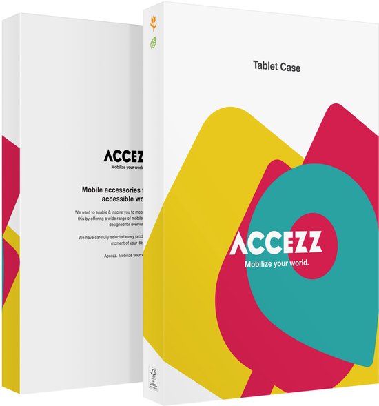 Housse de tablette Accezz adaptée à l'iPad Air 4 (2020) / iPad Air 5 (2022) - Étui pour tablette Accezz Classic - Bleu foncé