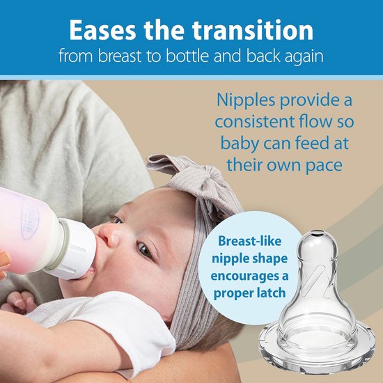 Natuurlijke Anti-Koliek Flessen voor Baby's - 4 oz (Pack van 2) — afbeelding 4