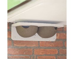 CJ Wildlife Kunstnest voor Huiszwaluw - Aanbevolen door Vogelbescherming - Dubbel Zwaluwnest - Nestkast voor Zwaluw - Vogelhuis van FSC-gecertificeerd Hout