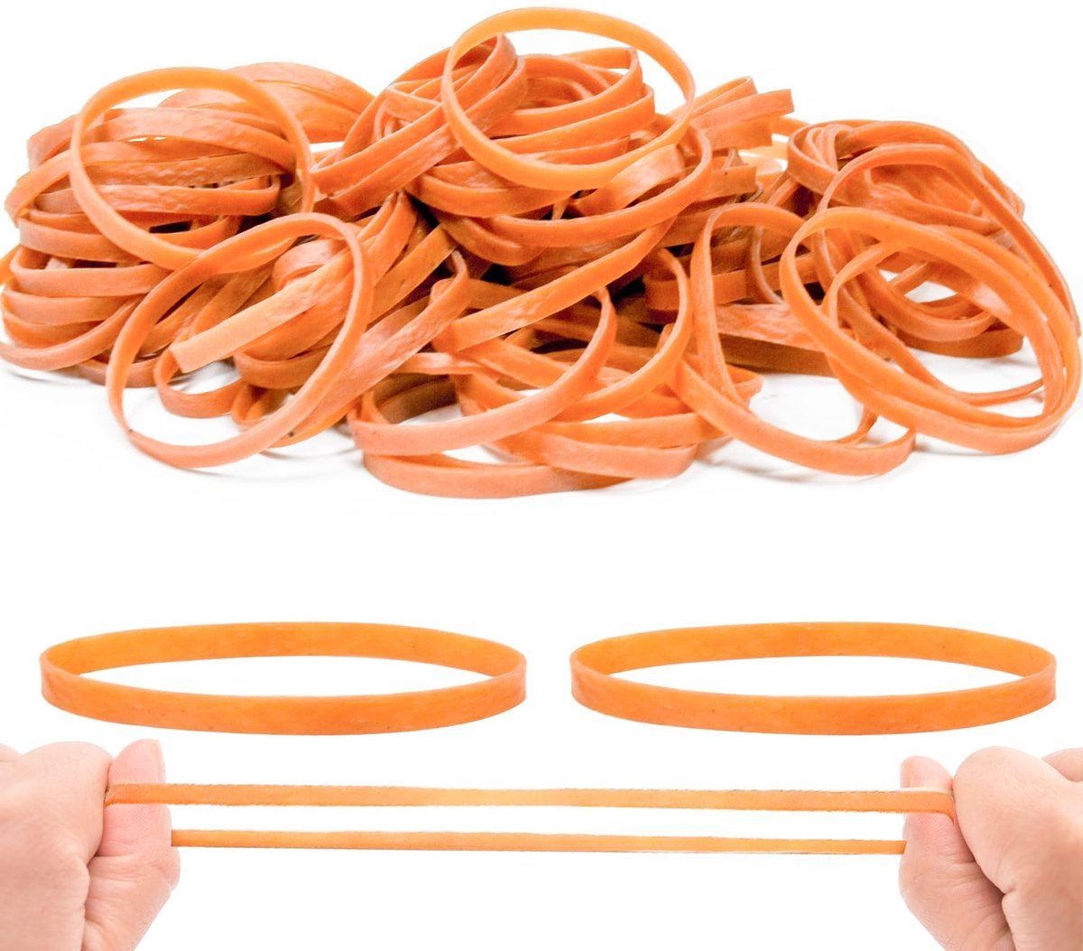 IMPERATORIS® Elastiekjes - Voor Hobby, Kantoor en Thuis - elastiek - Haaraccessoire voor Meisjes - Gekleurde Elastiekjes - Haar Elastieken - Baby - Volwassenen - geel - 200 Stuks