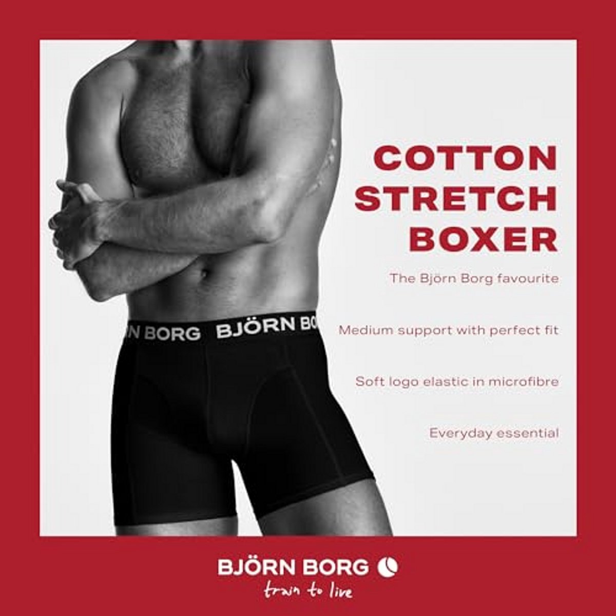 Katoenen Stretch Boxershorts 5-Pack voor Heren