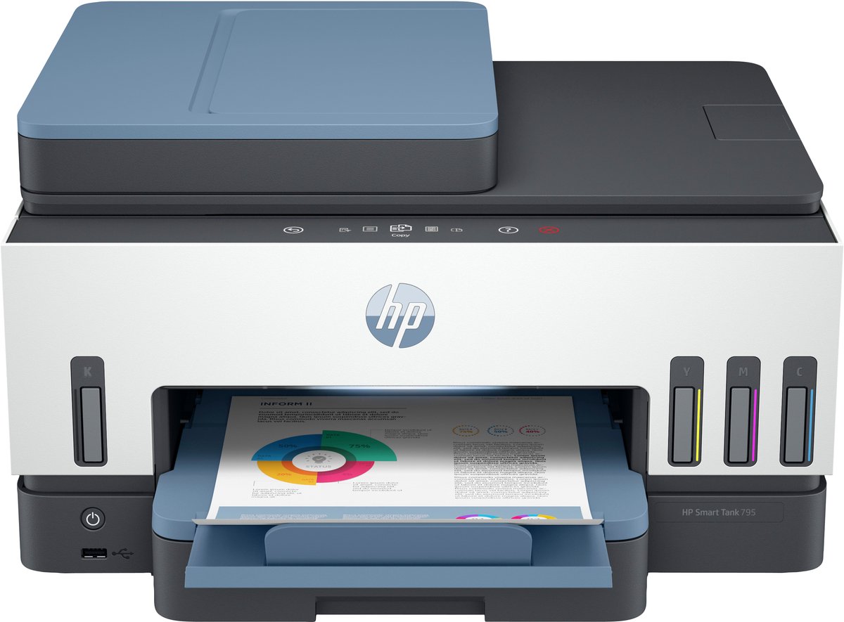 HP Smart Tank 795 All-in-One Printer Thermische inkjet A4 4800 x 1200 DPI 15 ppm Wifi