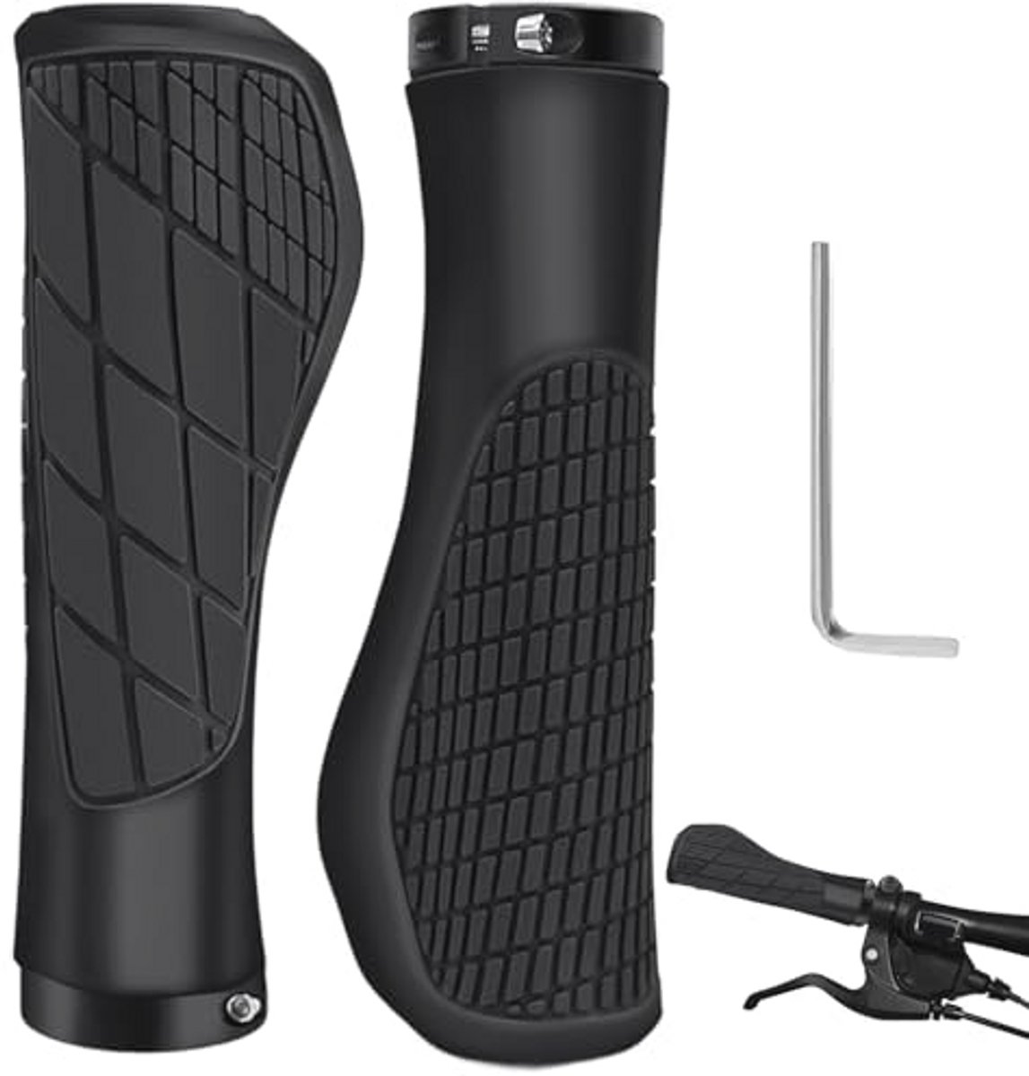 Ergonomische Fietsgrepen 22,2 mm – Antislip Rubber Handgrepen Voor Mountainbikes en Scooters